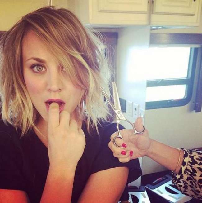 Kaley Cuoco Short Haircut Instagram Pic Celebrity Wiki