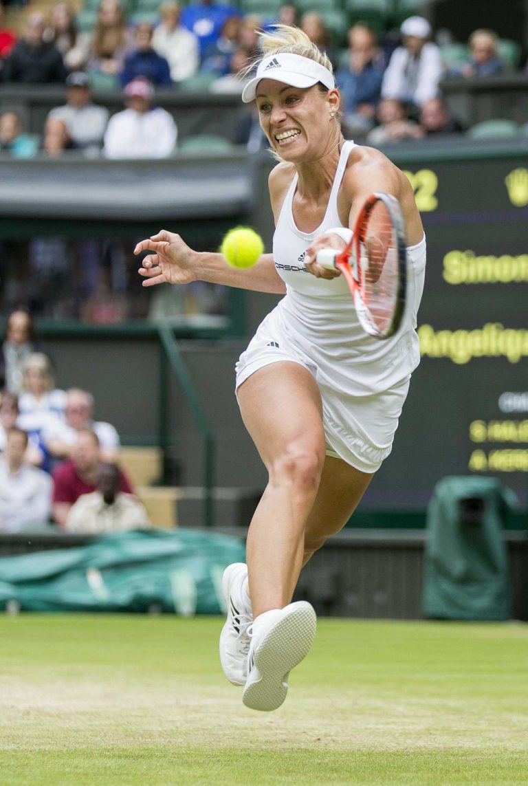 Angelique Kerber During Her Quarterfinal Match in Wimbledon 07/05/2016-1