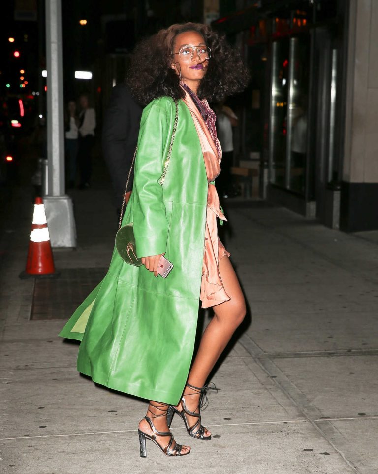 Solange Knowles Arrives at Beyonce's Birthday Party in NYC 09/05/2016-1