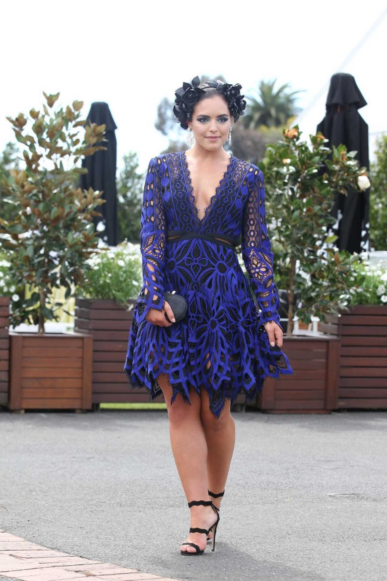 Olympia Valance Attends the 2016 Caulfield Cup in Melbourne 10/15/2016-1