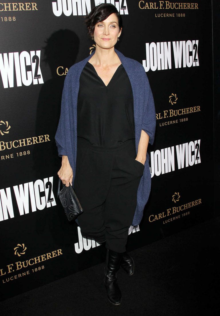 Carrie-Anne Moss at the John Wick: Chapter 2 Premiere in Los Angeles 01/30/2017-1