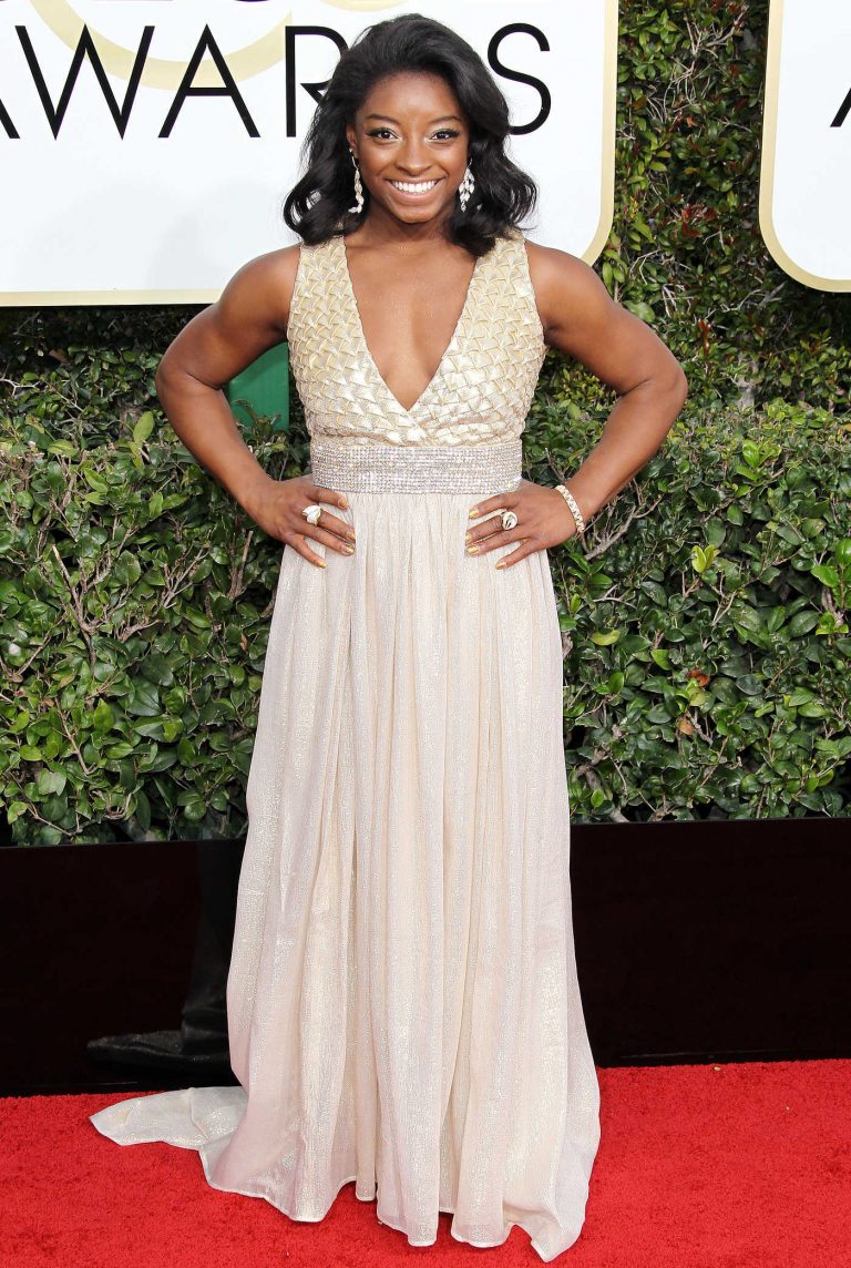 Simone Biles at the 74th Annual Golden Globe Awards in Beverly Hills 01/08/2017-1