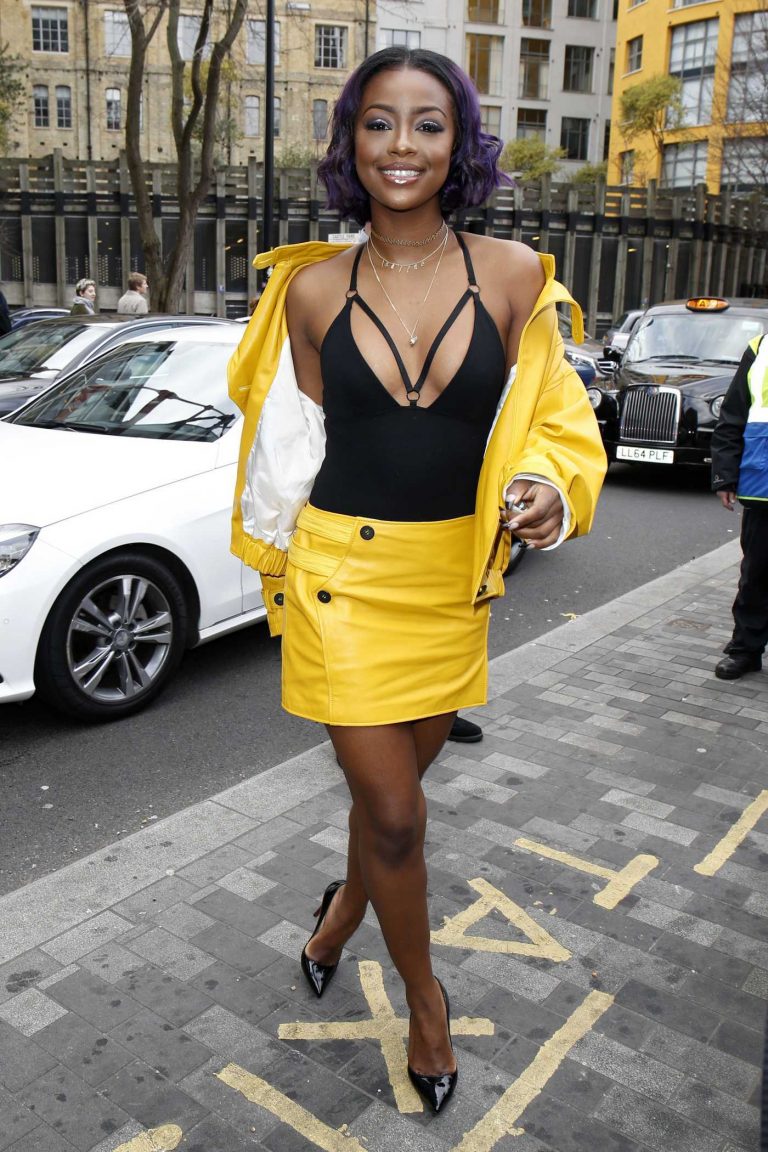 Justine Skye at the Topshop Unique Show During the London Fashion Week 02/19/2017-1