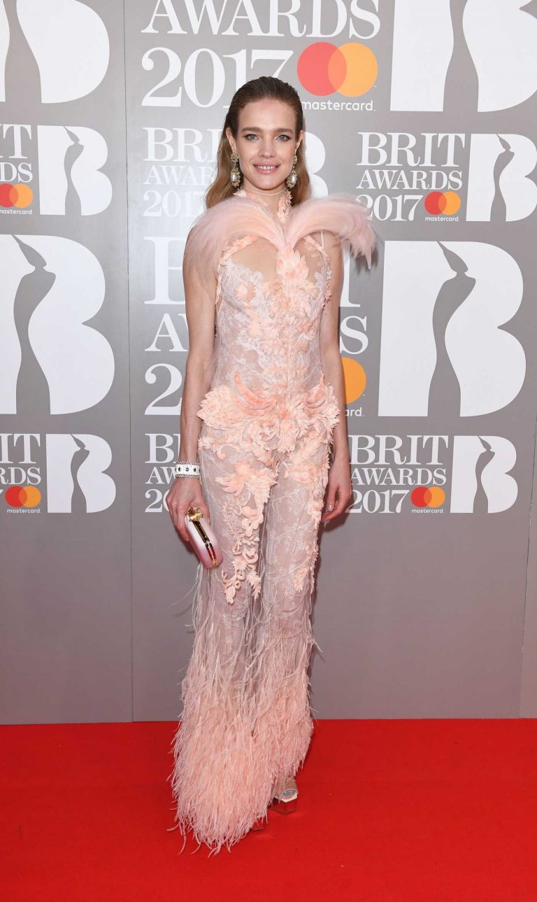 Natalia Vodianova at the Brit Awards at O2 Arena in London 02/22/2017-1