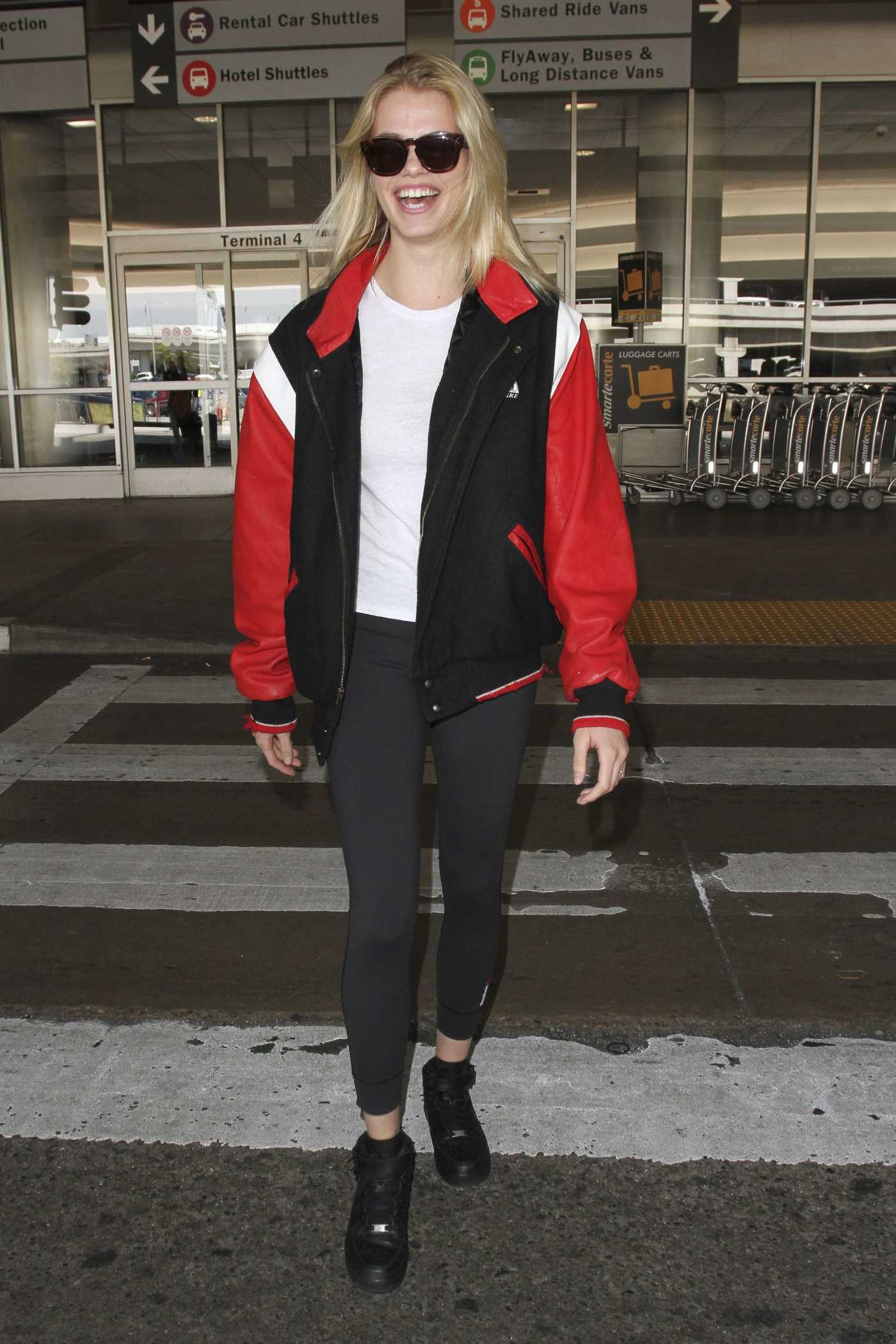 Hailey Clauson Arrives at LAX Airport in Los Angeles 03/07/2017