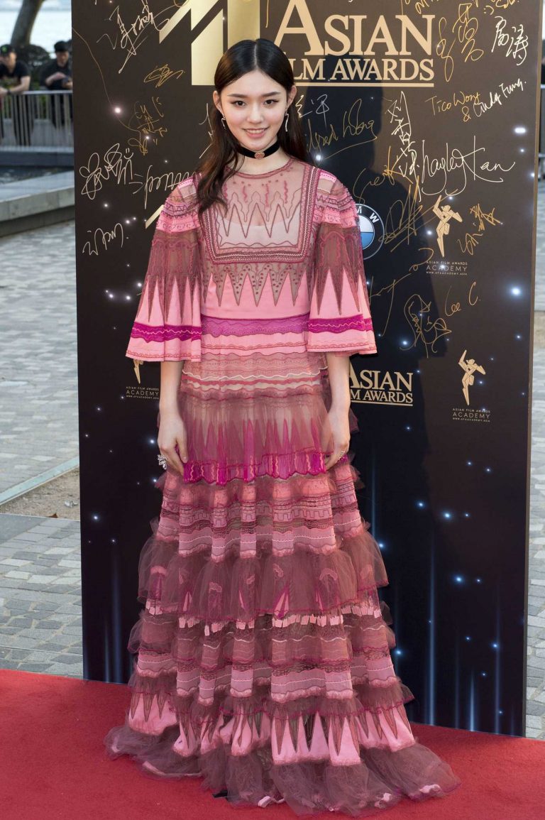 Lin Yun at Asian Film Awards in Hong Kong 03/21/2017-1