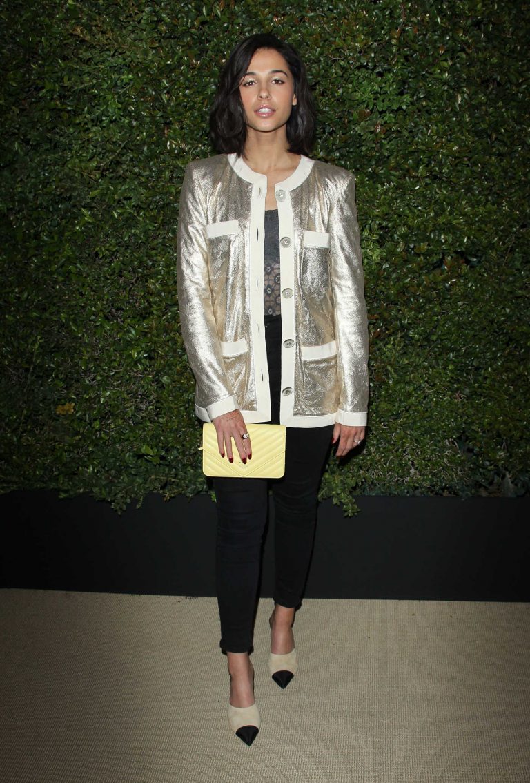 Naomi Scott at the Chanel Dinner Hosted by Pharrell Williams in Los Angeles 04/06/2017-1
