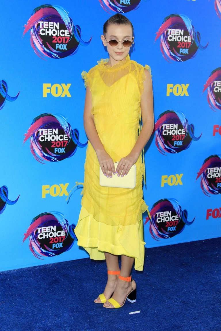 Millie Bobby Brown at 2017 Teen Choice Awards in Los Angeles 08/13/2017-1