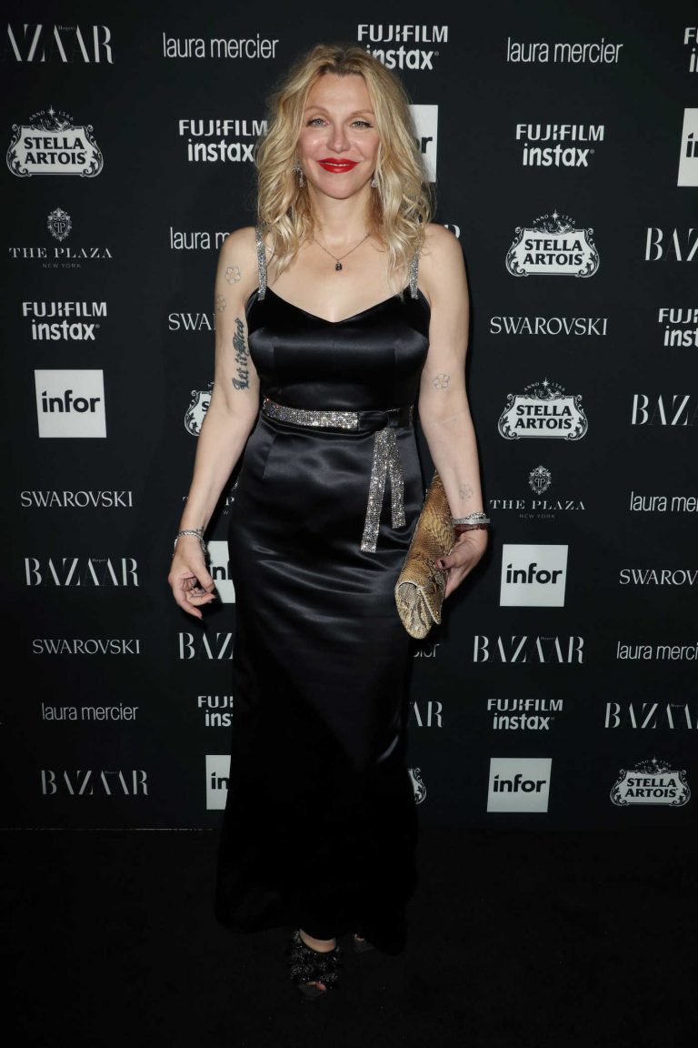 Courtney Love at Harper's Bazaar ICONS Party During New York Fashion Week 09/08/2017-1