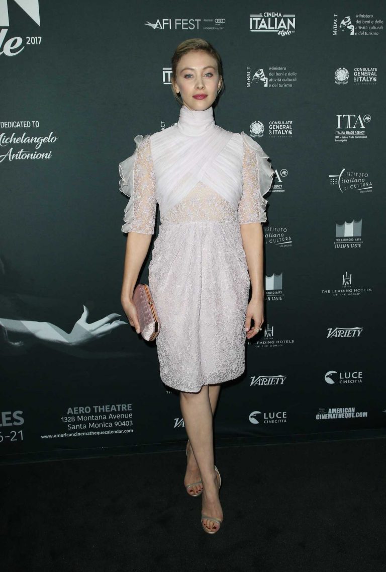 Sarah Gadon at Cinema Italian Style 2017 Opening Night Gala Premiere of A Ciambra in Hollywood 11/16/2017-1