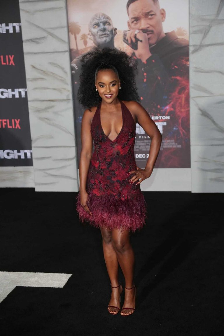 Antoinette Robertson at the Bright Premiere at Regency Village Theatre in Los Angeles 12/13/2017-1