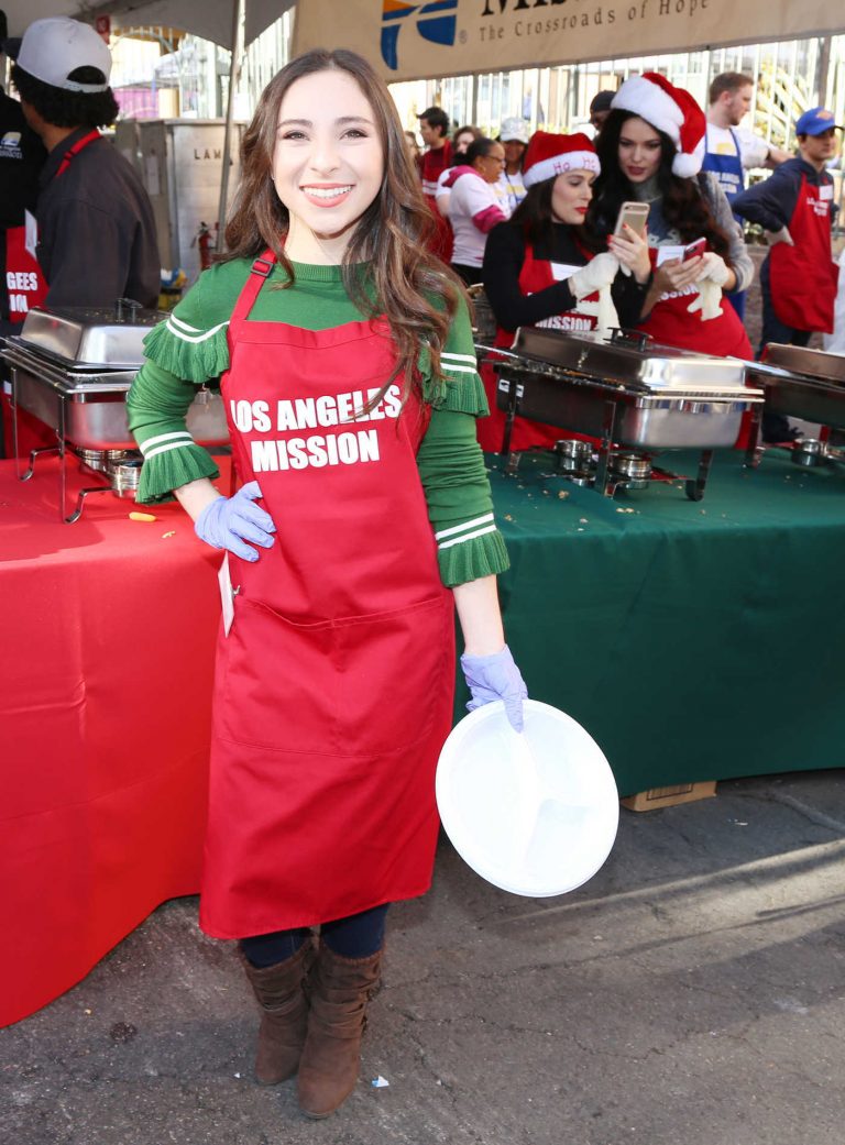 Ava Cantrell at Los Angeles Mission's Christmas Celebration on Skid Row 12/22/2017-1