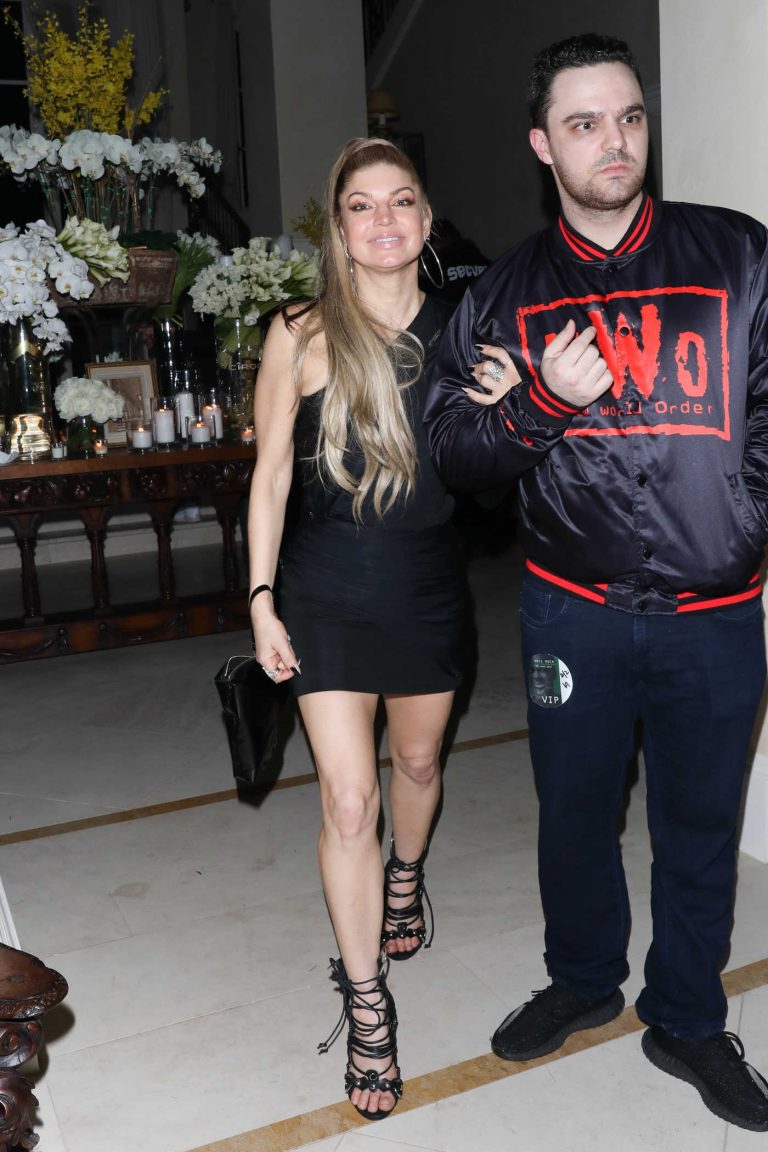 Fergie Leaves DJ Khaled Birthday Party in Beverly Hills 12/02/2017-1