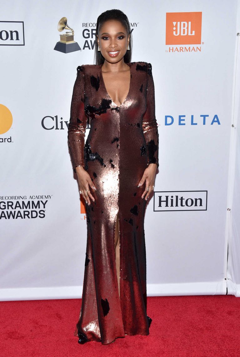 Jennifer Hudson at the Clive Davis and Recording Academy Pre-Grammy Gala and Grammy Salute to Industry Icons in New York 01/27/2018-1