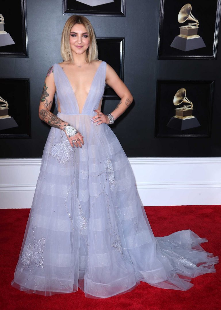 Julia Michaels at the 60th Annual Grammy Awards at Madison Square Garden in New York City 01/28/2018-1