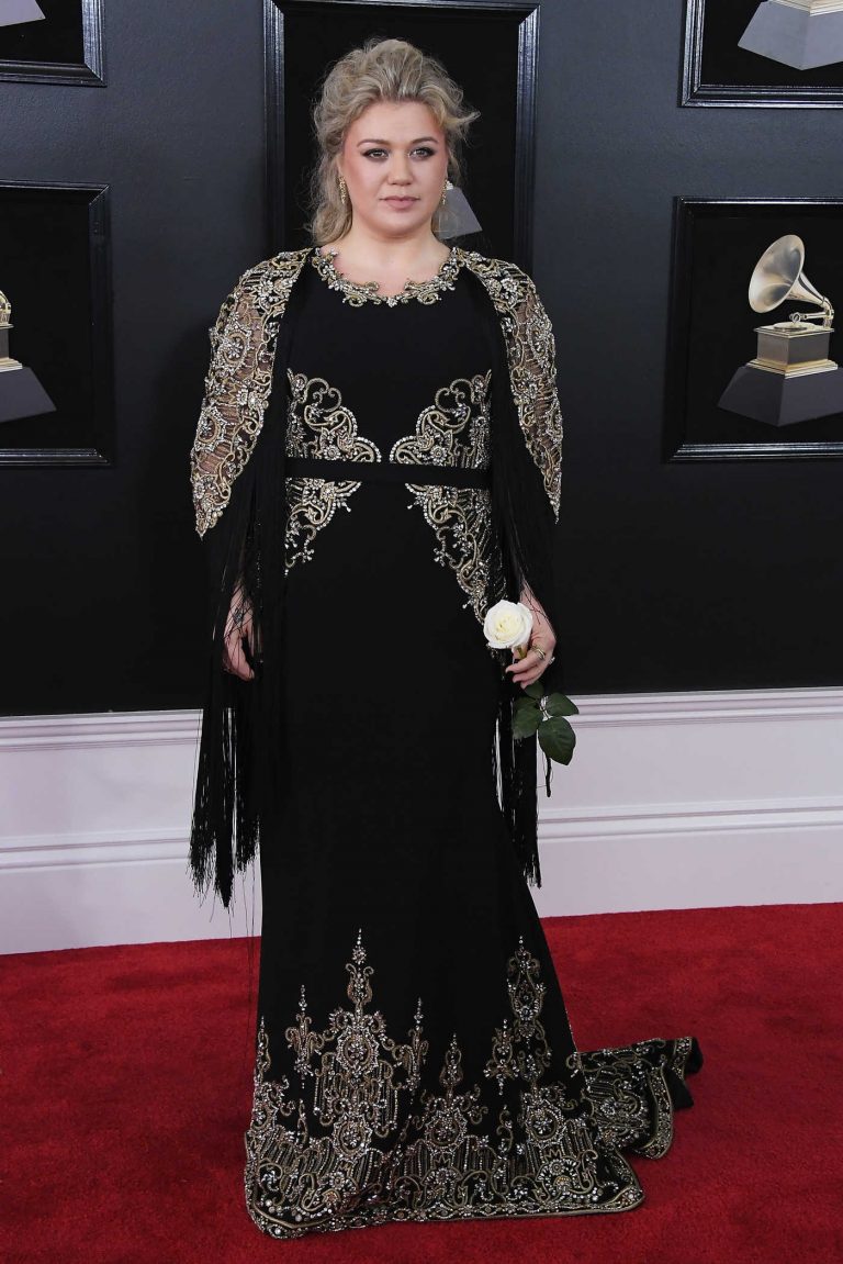 Kelly Clarkson at the 60th Annual Grammy Awards at Madison Square Garden in New York City 01/28/2018-1