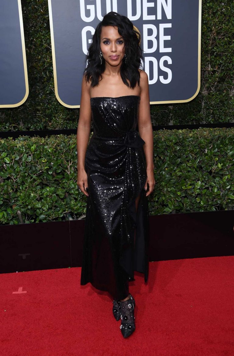 Kerry Washington at the 75th Annual Golden Globe Awards in Beverly Hills 01/07/2018-1