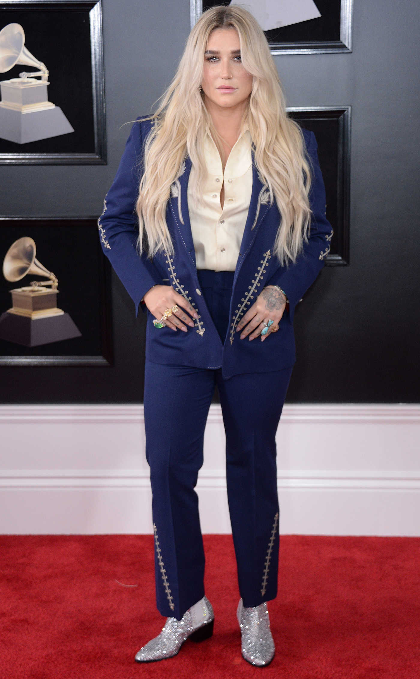 Kesha at the 60th Annual Grammy Awards at Madison Square Garden in New York City 01/28/2018