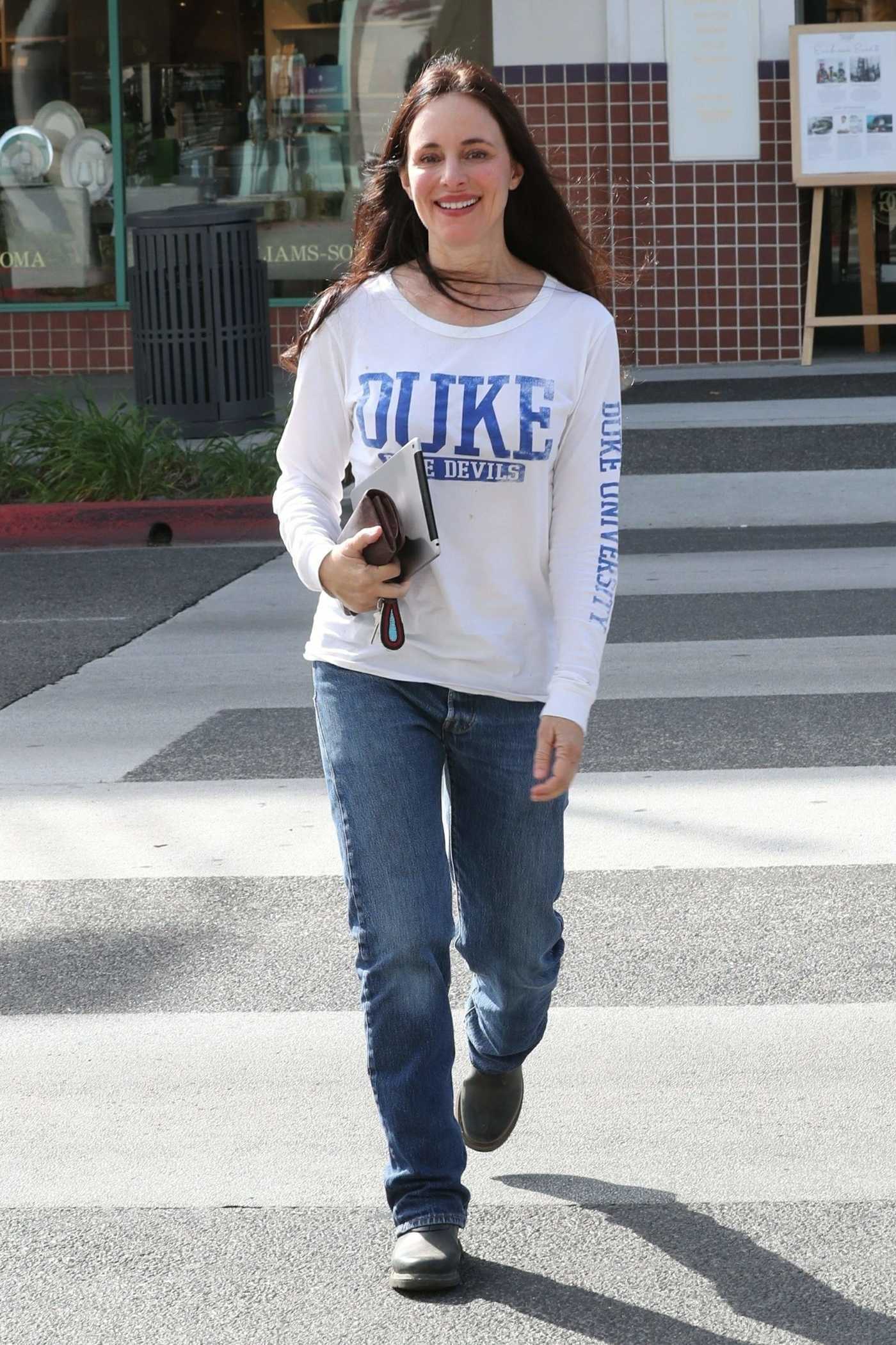 Madeleine Stowe Makes a Coffee Run in Beverly Hills 01/17/2018