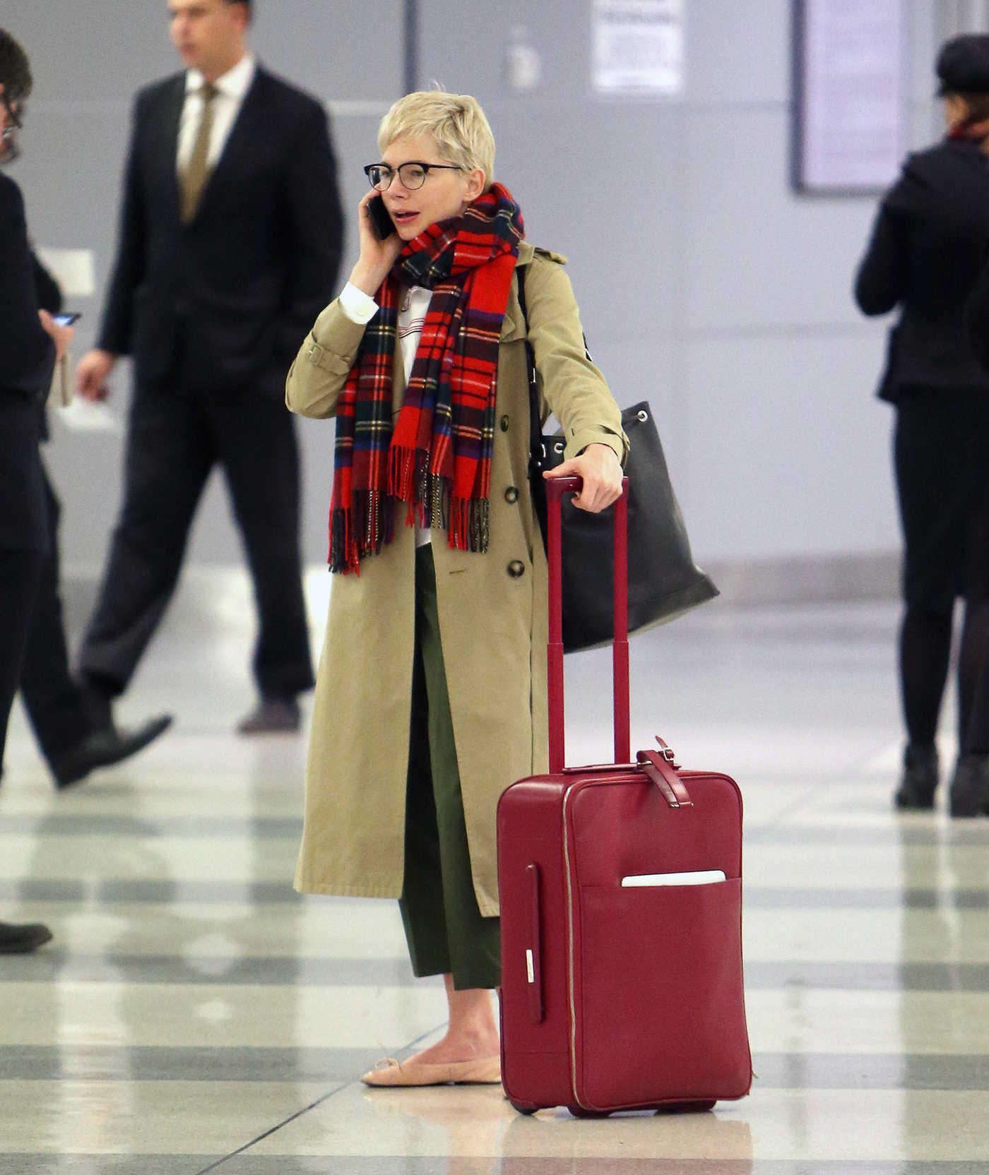 Michelle Williams Was Spotted at JFK Airport in New York City 01/29/2018