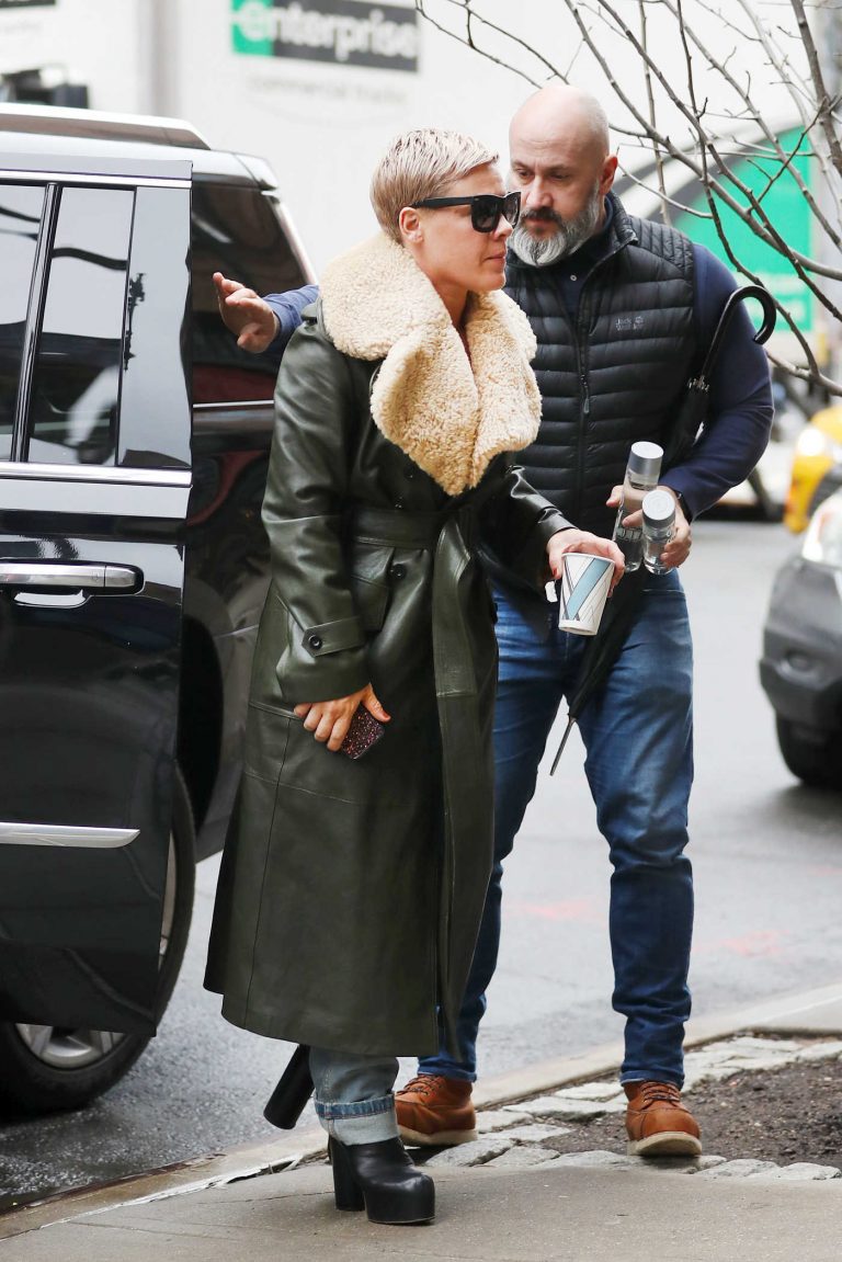 Pink Arrives at Her Hotel in New York City 01/28/2018-1