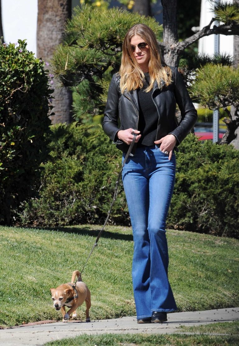 Adrianne Palicki Walks Her Dog Olly Out in LA 02/23/2018-1