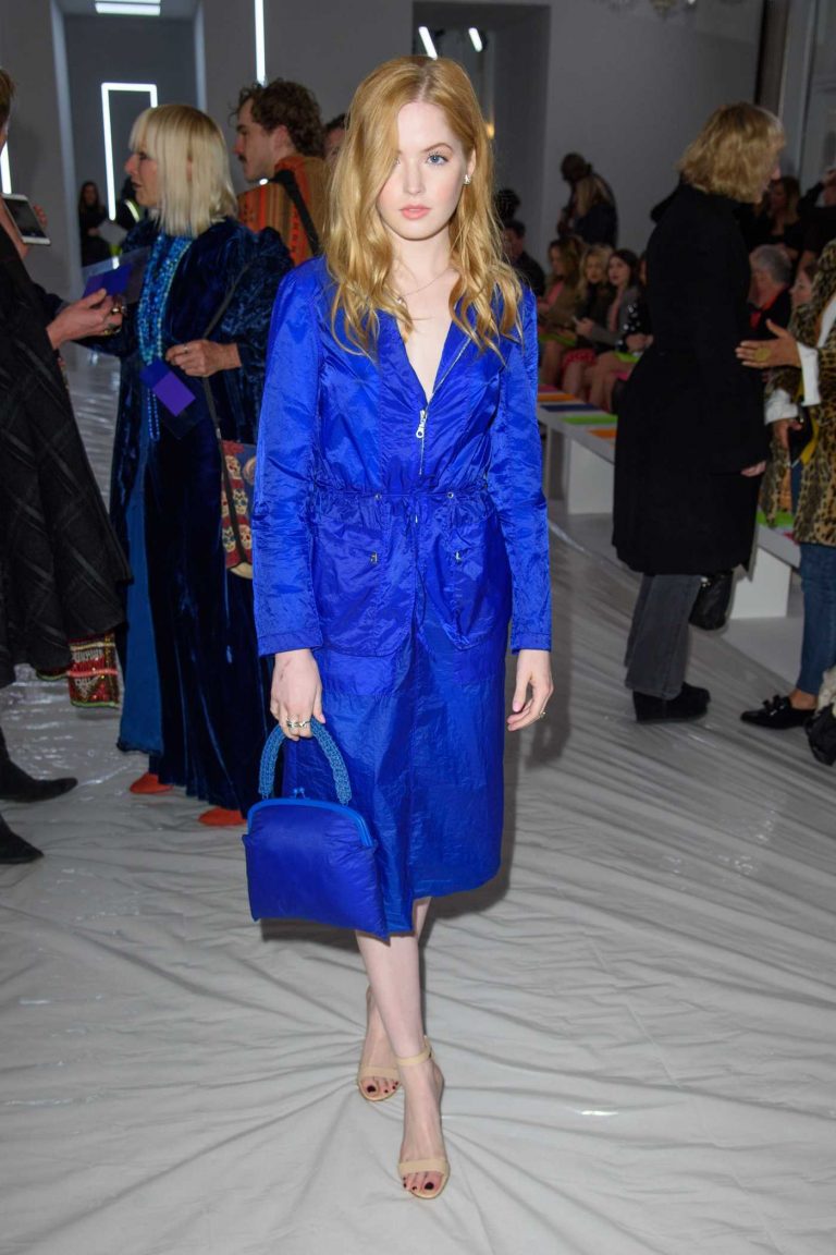Ellie Bamber at the Jasper Conran Show During London Fashion Week in London 02/17/2018-1