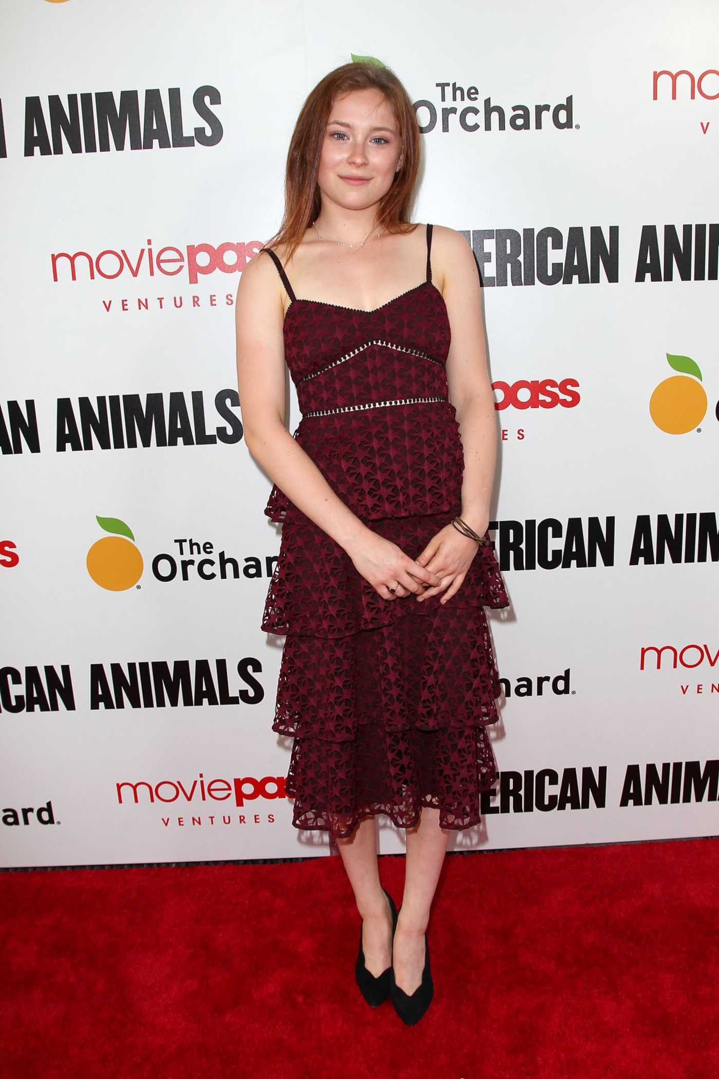 Mina Sundwall at the American Animals New York Premiere 05/29/2018