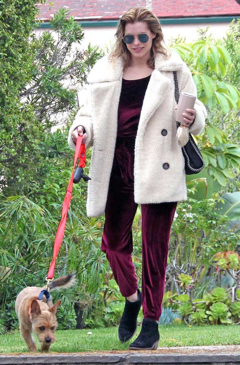 Rachael Taylor Walks Her Dog Out in LA 05/12/2018-1