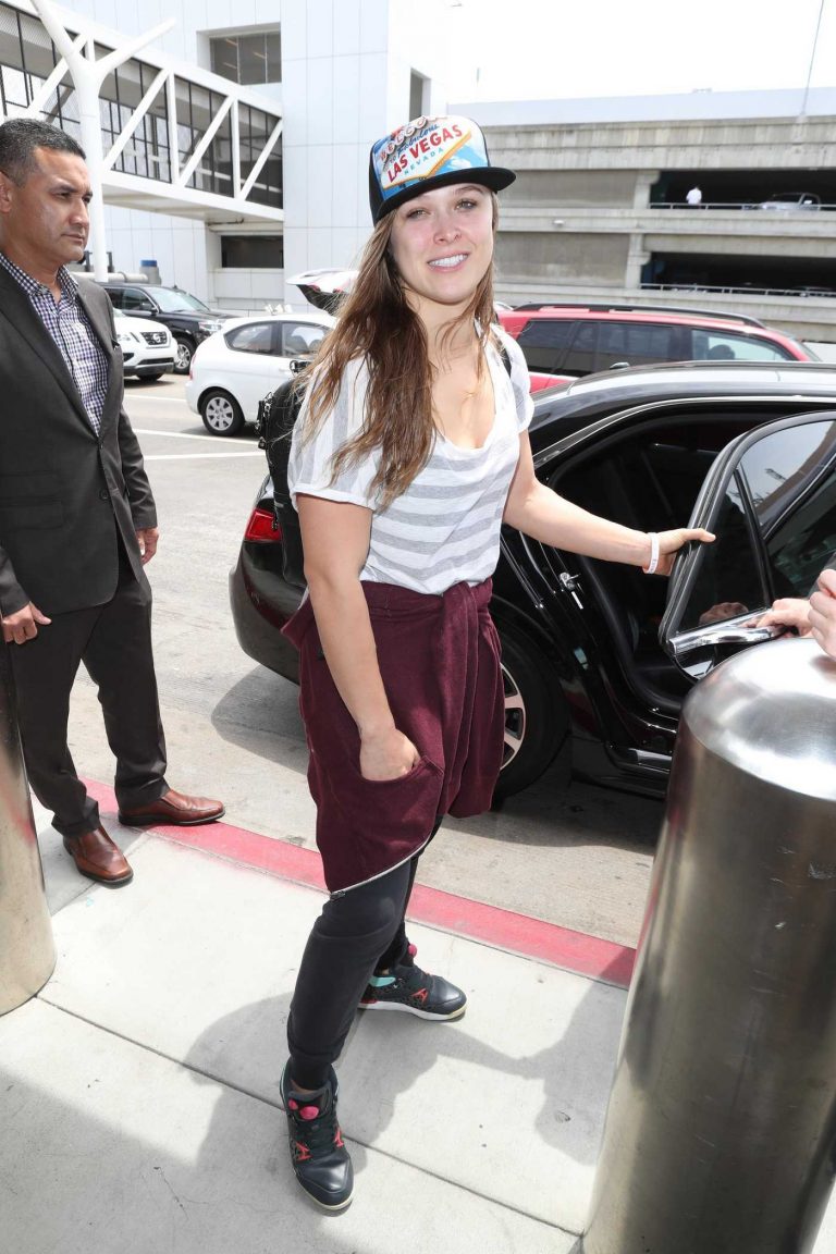 Ronda Rousey Was Spotted at LAX Airport in Los Angeles 07/09/2018-1