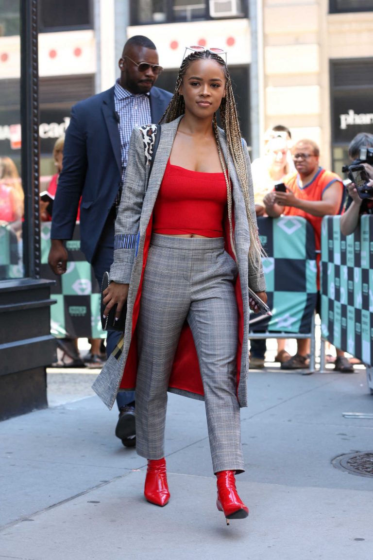 Serayah McNeill Leaves the AOL Build Series in New York City 07/09/2018-1