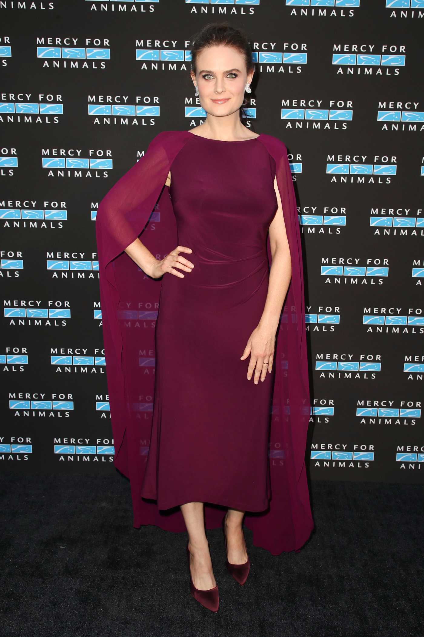 Emily Deschanel Attends Mercy for Animals Gala in Los Angeles 09/15/2018