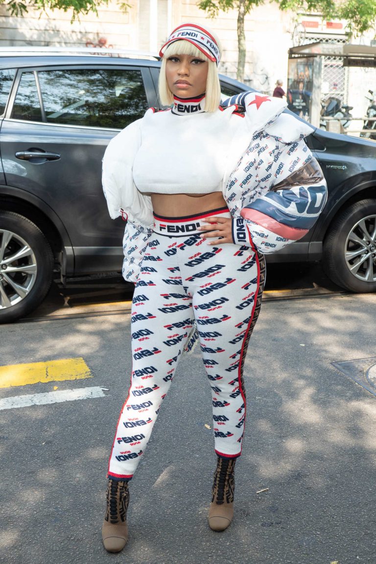 Nicki Minaj in a Fendi Pants