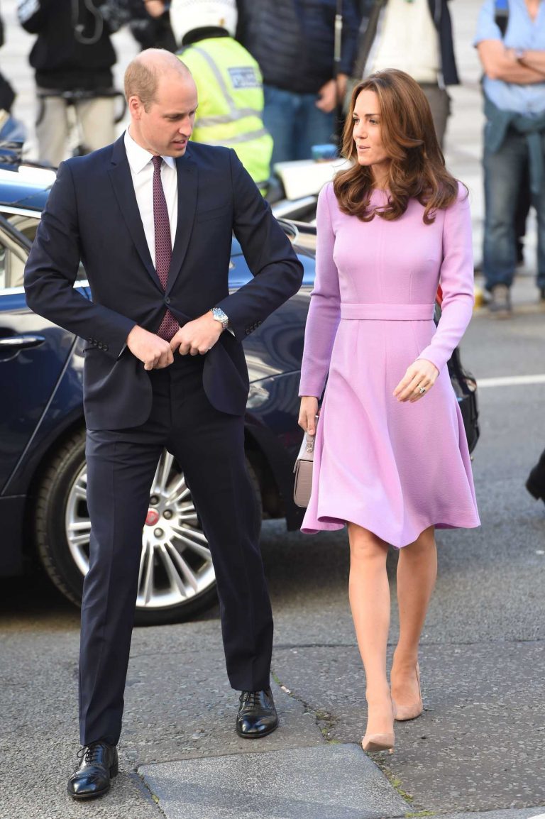 Kate Middleton in a Purple Dress