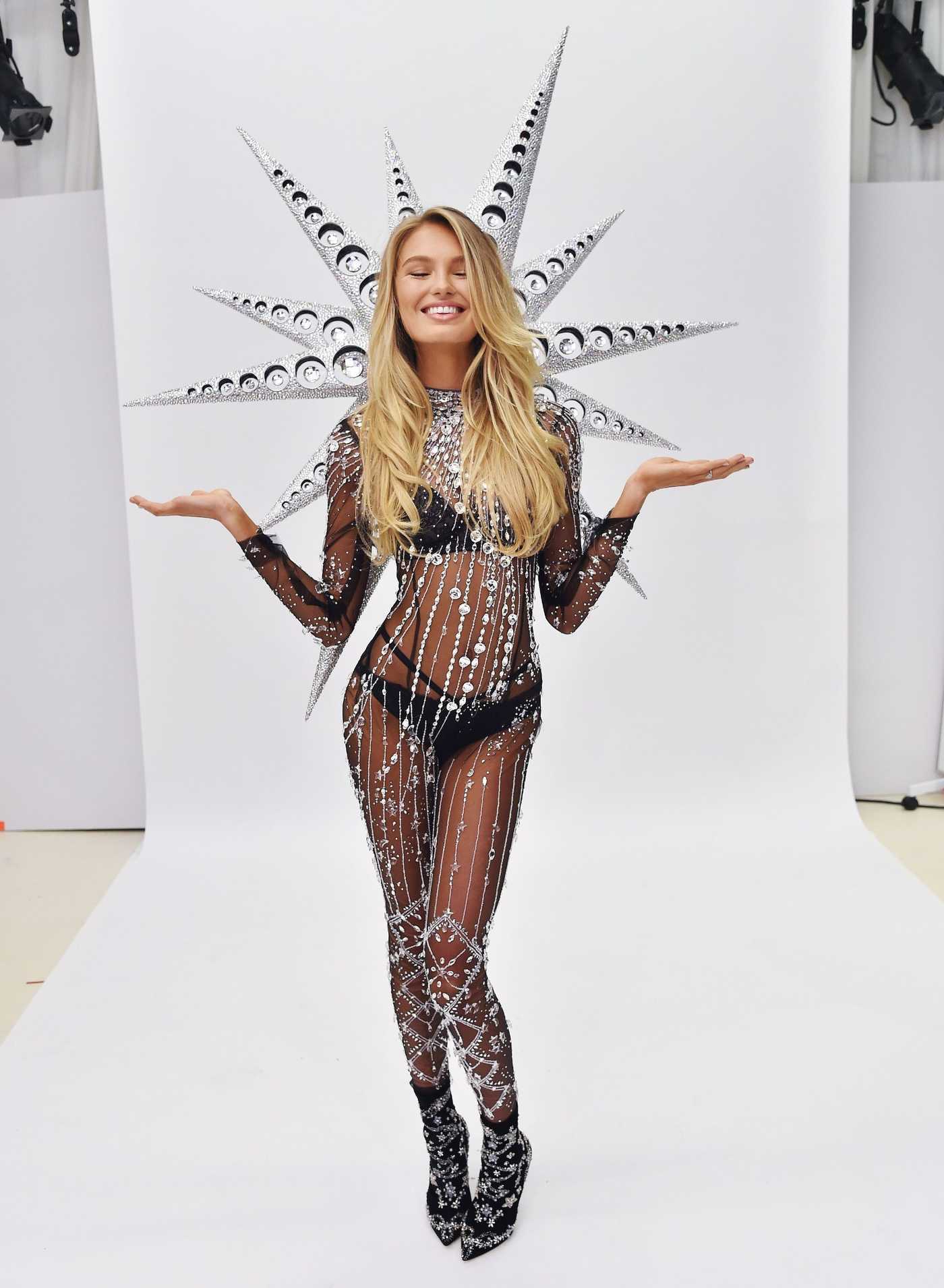 Romee Strijd Attends Victoria's Secret Swarovski Crystal Bra Fitting in New York 11/03/2018