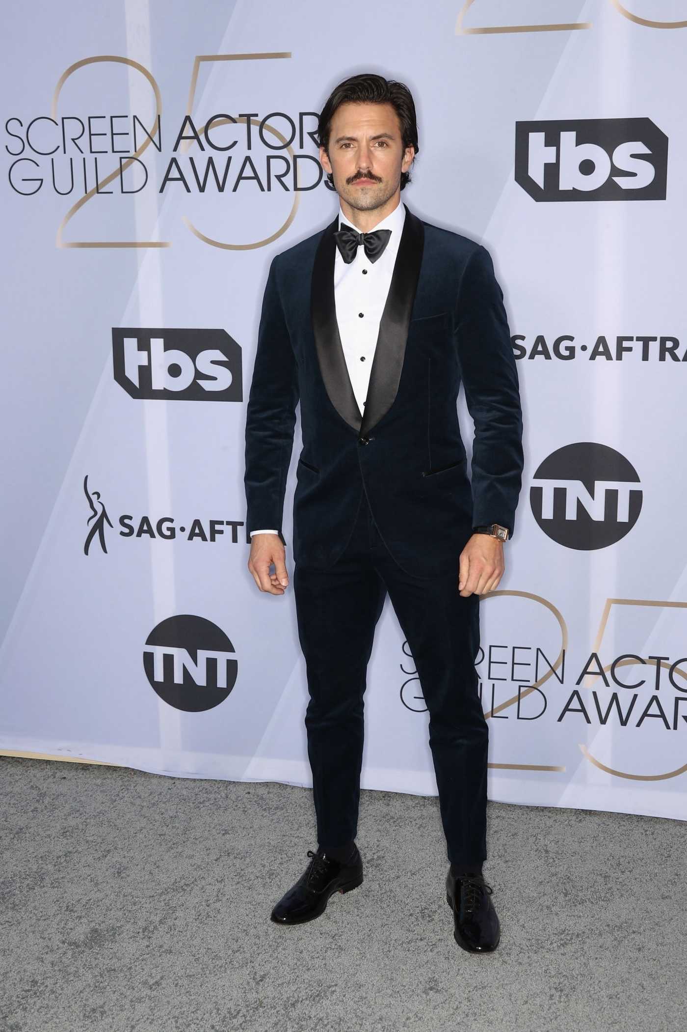 Milo Ventimiglia Attends the 25th Annual Screen Actors Guild Awards in Los Angeles 01/27/2019