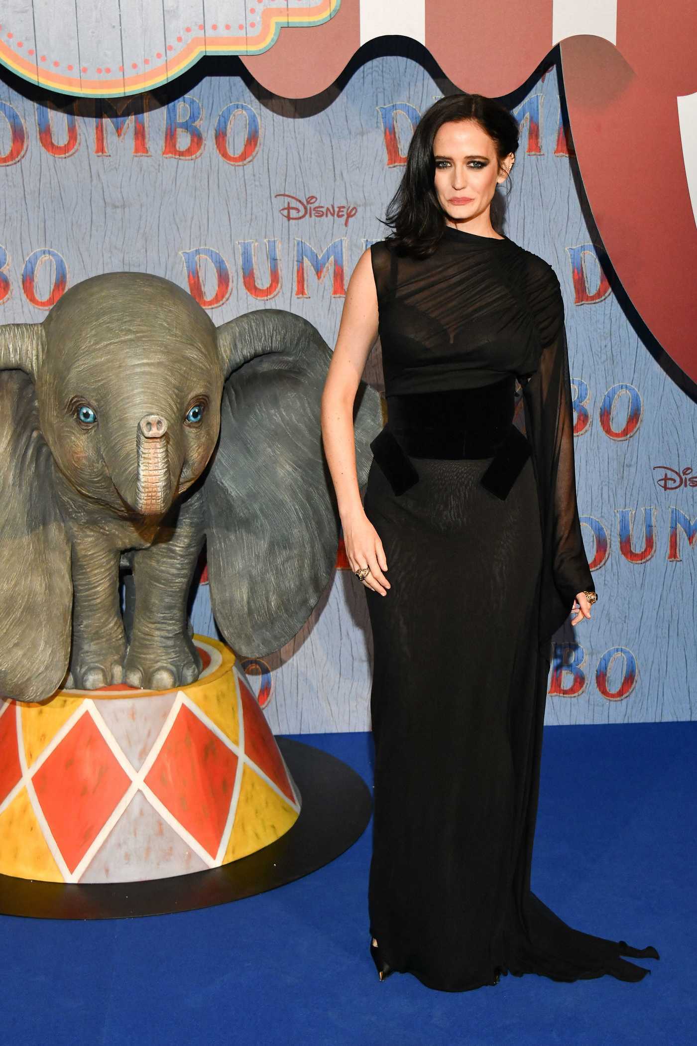 Eva Green Attends the Dumbo Gala Screening at Cinema Le Grand Rex in Paris 03/18/2019