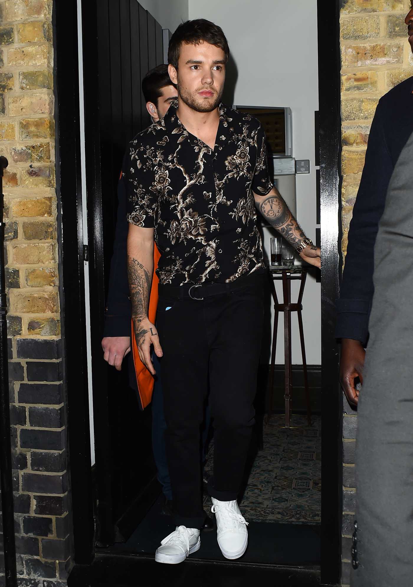 Liam Payne in a White Sneakers Leaves the Chiltern Firehouse in London 05/24/2019