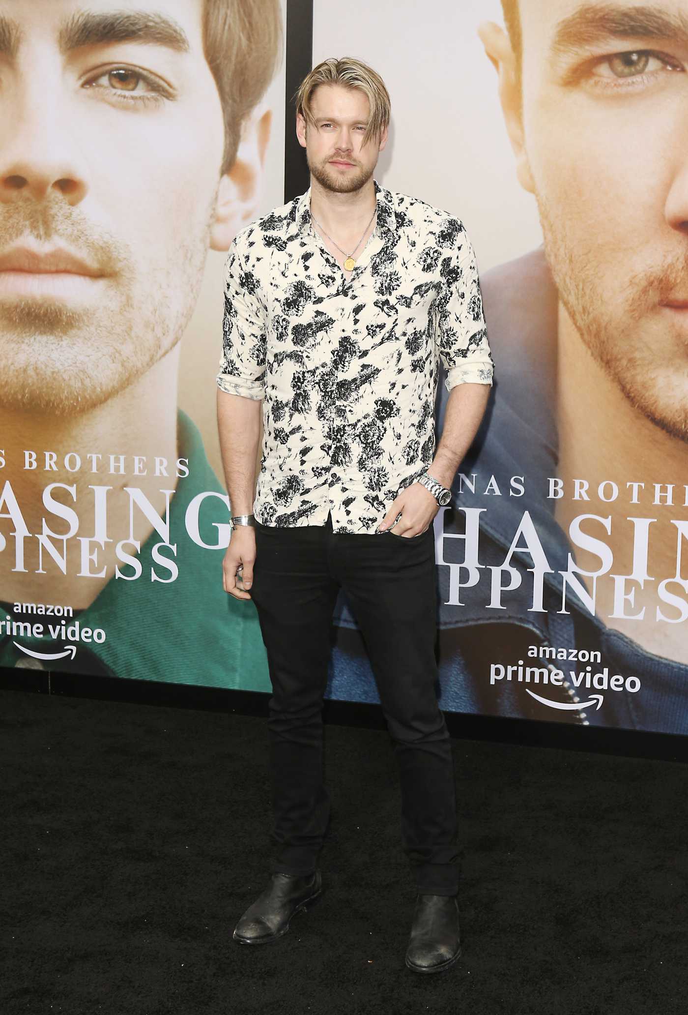 Chord Overstreet Attends Amazon Prime Video’s Chasing Happiness Premiere with Sophie Turner in Los Angeles 06/03/2019