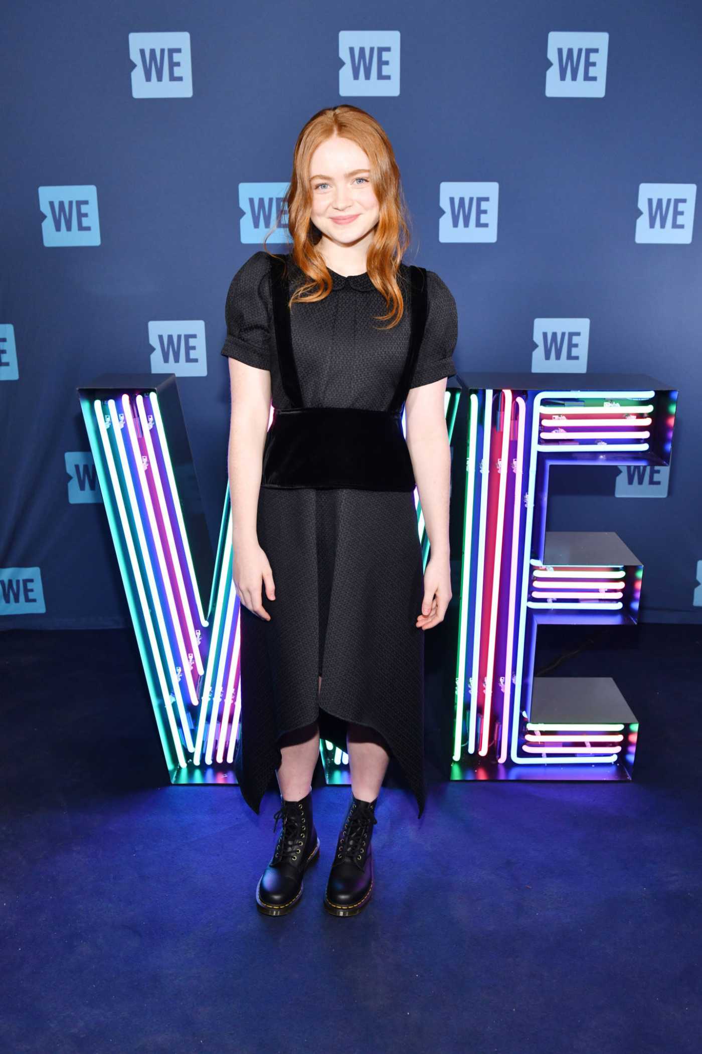 Sadie Sink Attends WE Day New York 2019 in New York 09/25/2019