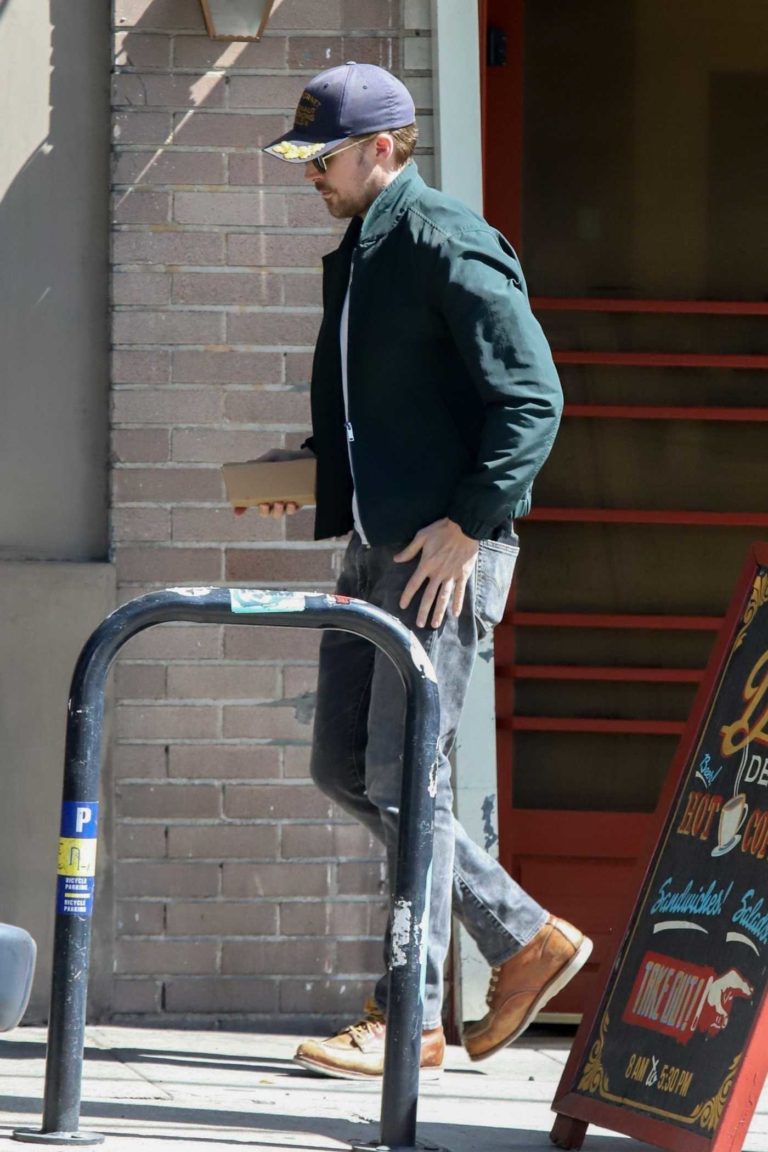 Ryan Gosling in a Green Jacket