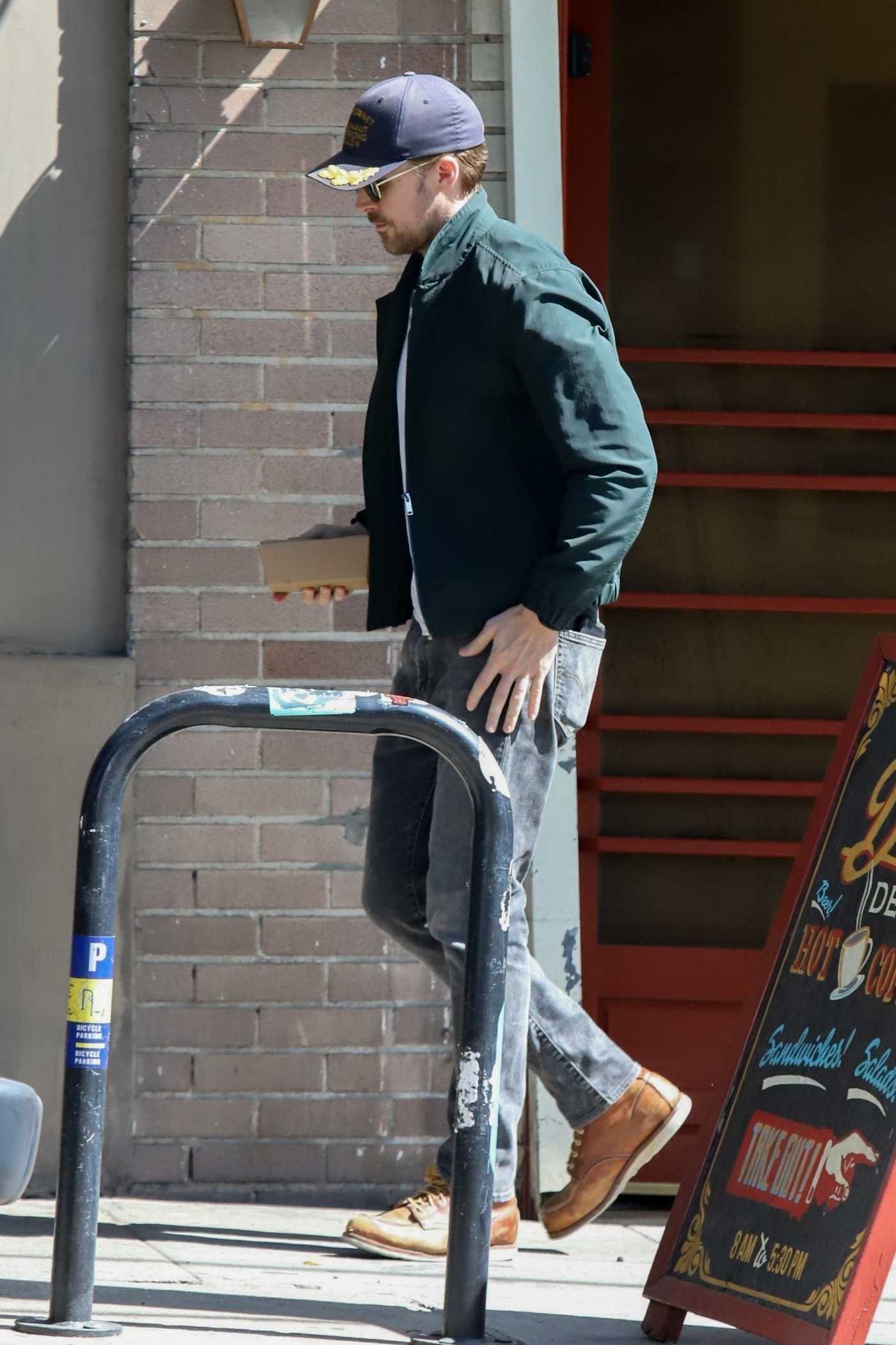 Ryan Gosling in a Green Jacket Was Seen Out in Los Feliz 10/07/2019