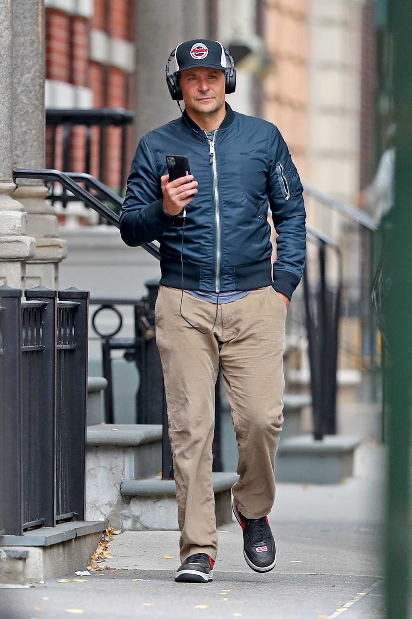 Bradley Cooper in a Beige Pants Was Seen Out in New York 11/16/2019