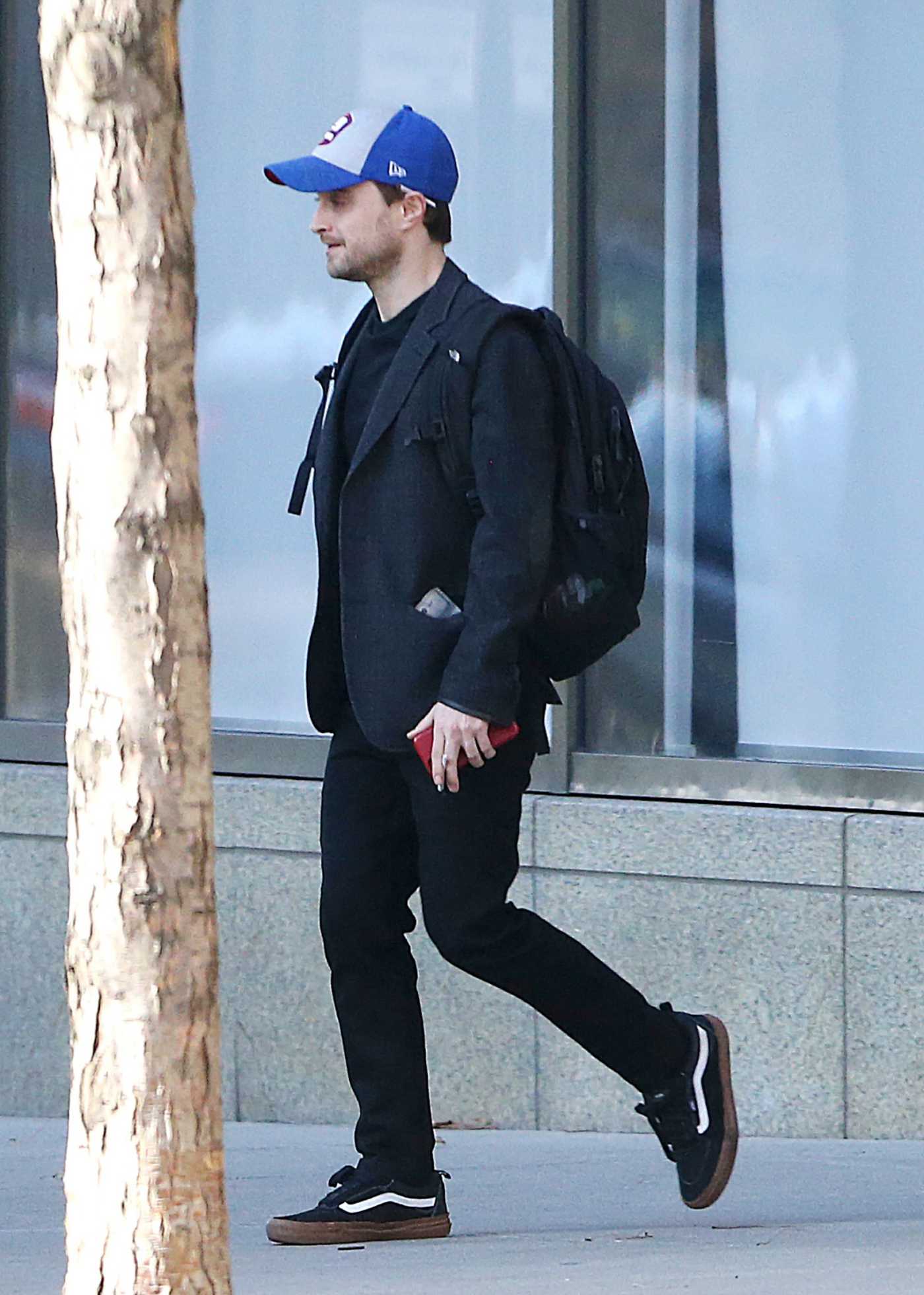 Daniel Radcliffe in a Blue Cap Was Seen Out New York City 11/26/2019