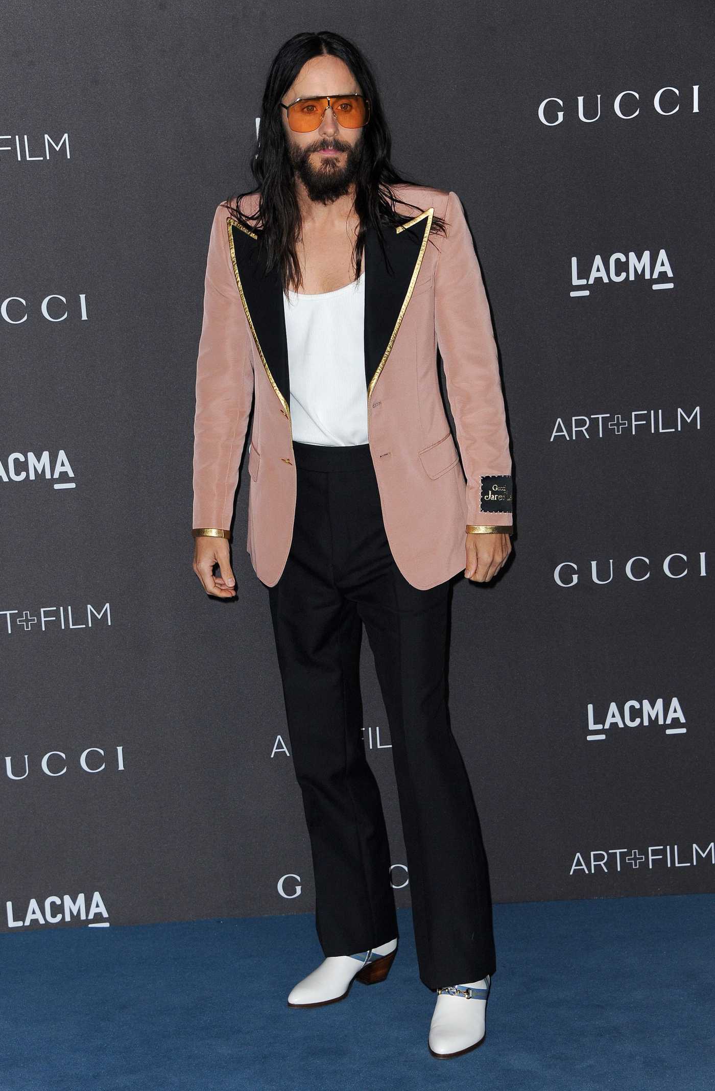 Jared Leto Attends 2019 LACMA Art and Film Gala Honoring Betye Saar And Alfonso Cuaron Presented By Gucci in Los Angeles 11/02/2019