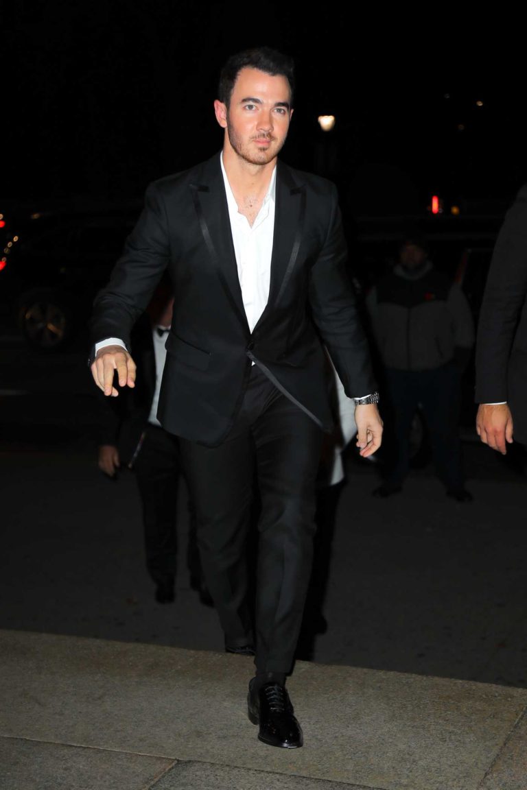 Kevin Jonas in a Black Suit