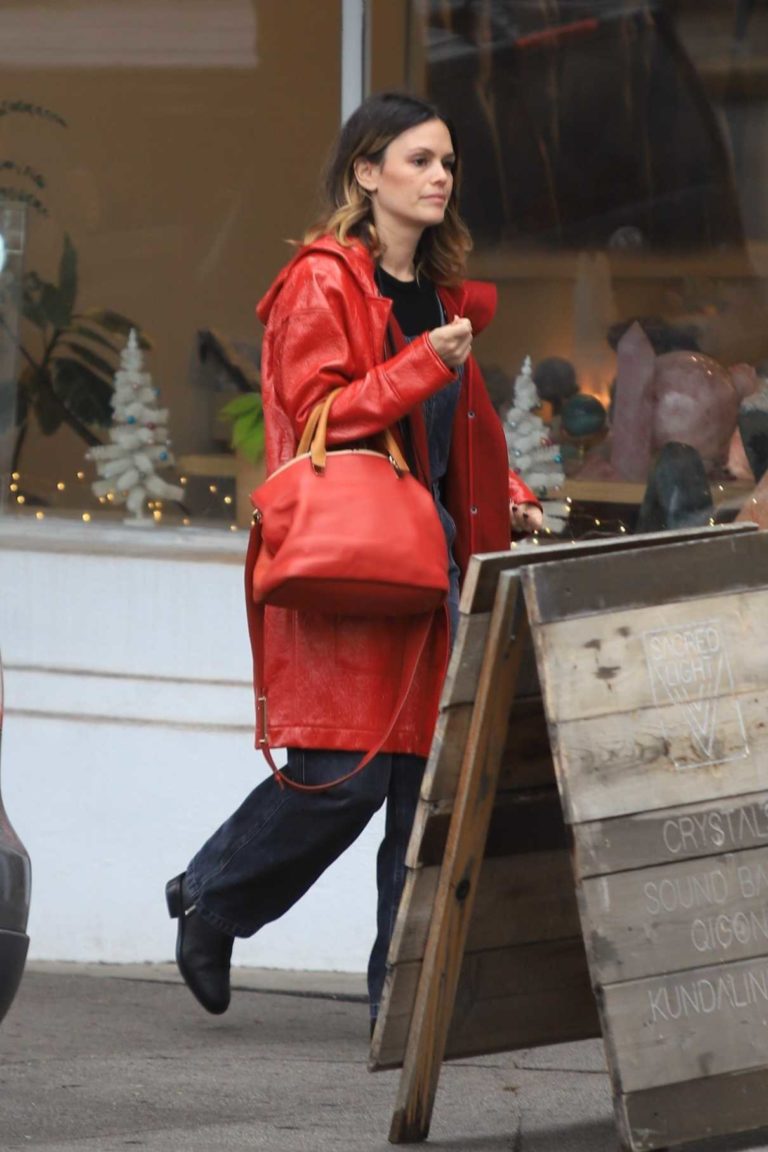 Rachel Bilson in a Red Coat