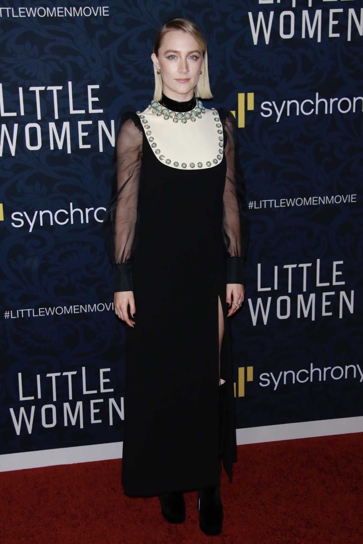 Saoirse Ronan Attends the Little Women World Premiere at MoMa in New York City 12/07/2019