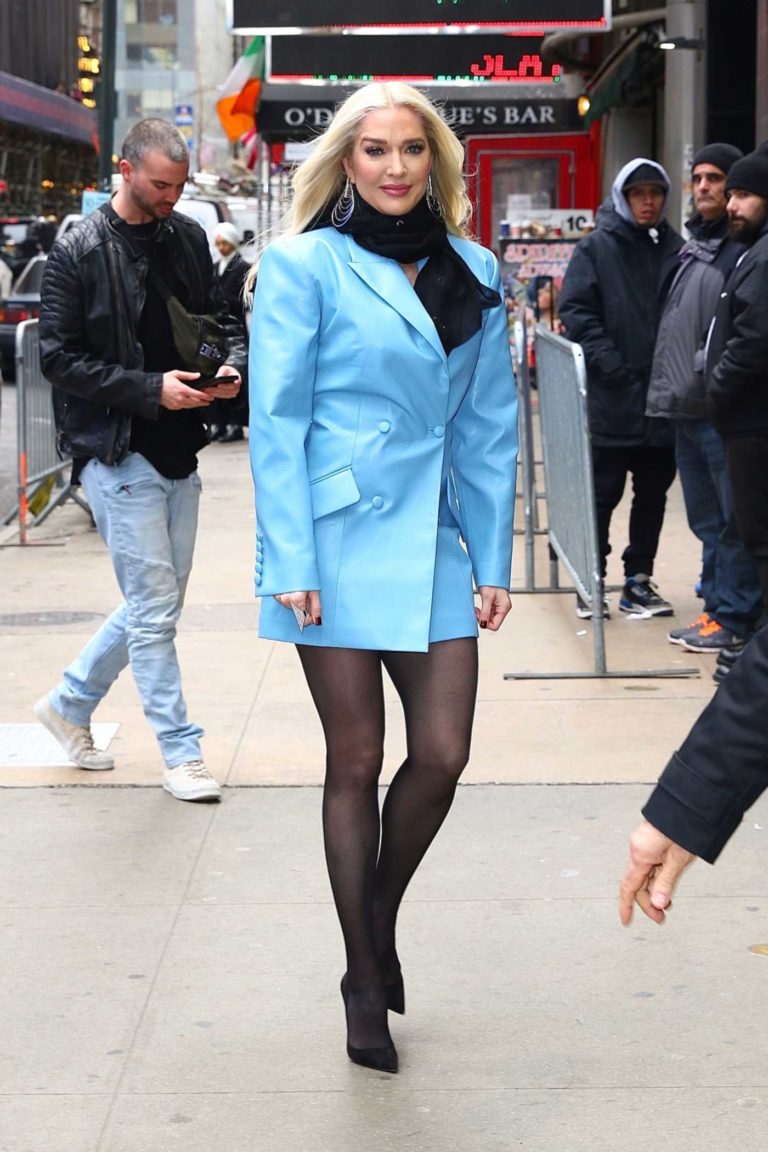 Erika Jayne in a Blue Blazer