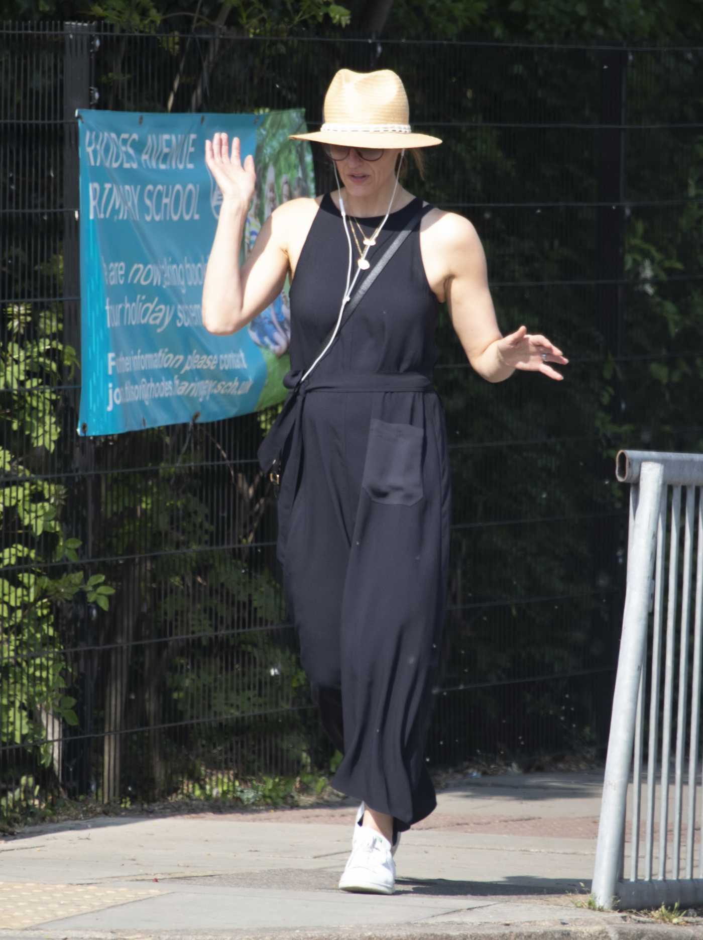 Suranne Jones in a Straw Hat Was Seen Near Her Home in London 04/25/2020